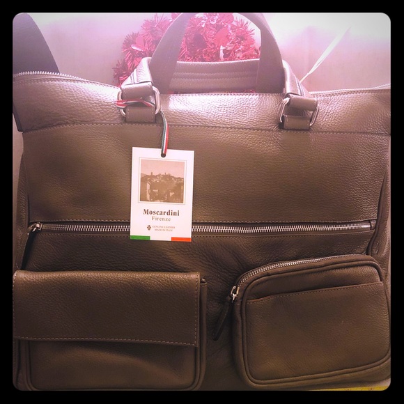 All leather Crossbody/Tote Handbag Carry-On - Picture 1 of 6